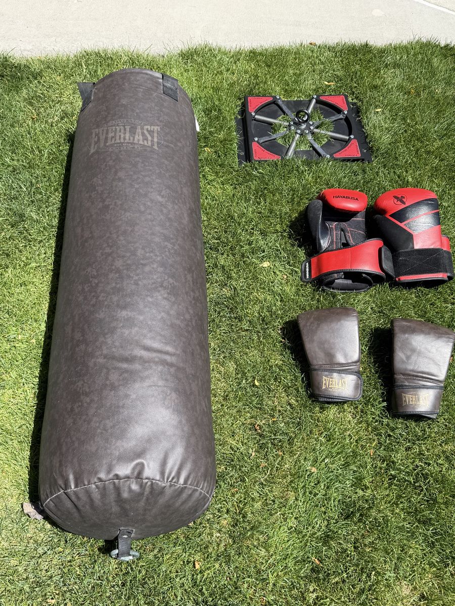 Heavy Punching Bag, gloves and Spider Mount