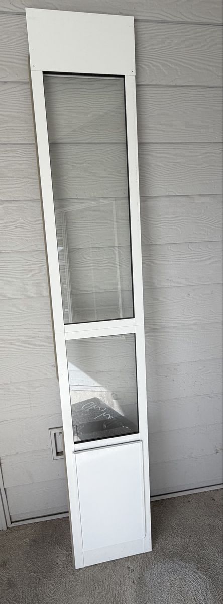 Sliding Glass Door Pet Panel Insert with Built-In Dog Flap