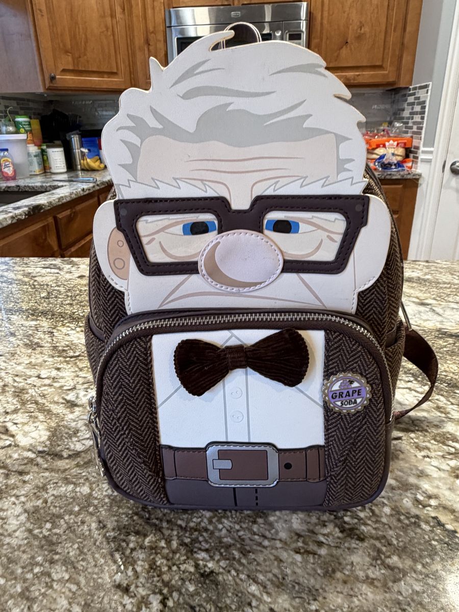 Loungefly Disney Pixar Up Carl Fredricksen Cosplay Mini Backpack