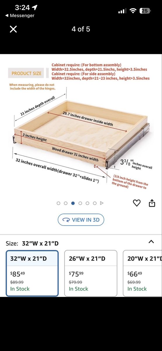 Cabinet organizer Pullout Drawer - OBO