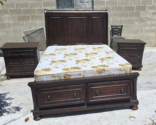 Bedroom set and mattress.