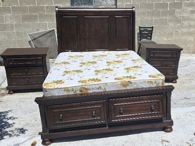 Bedroom set and mattress.