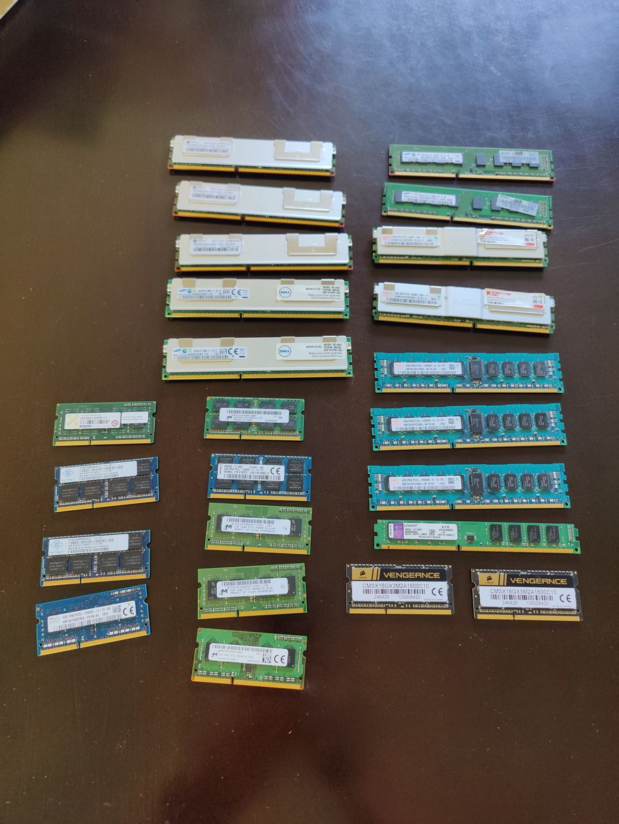 20-Piece Bulk RAM Lot (Laptop, Desktop, & Server)