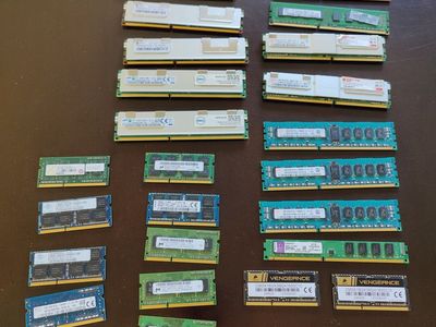 20-Piece Bulk RAM Lot (Laptop, Desktop, & Server)