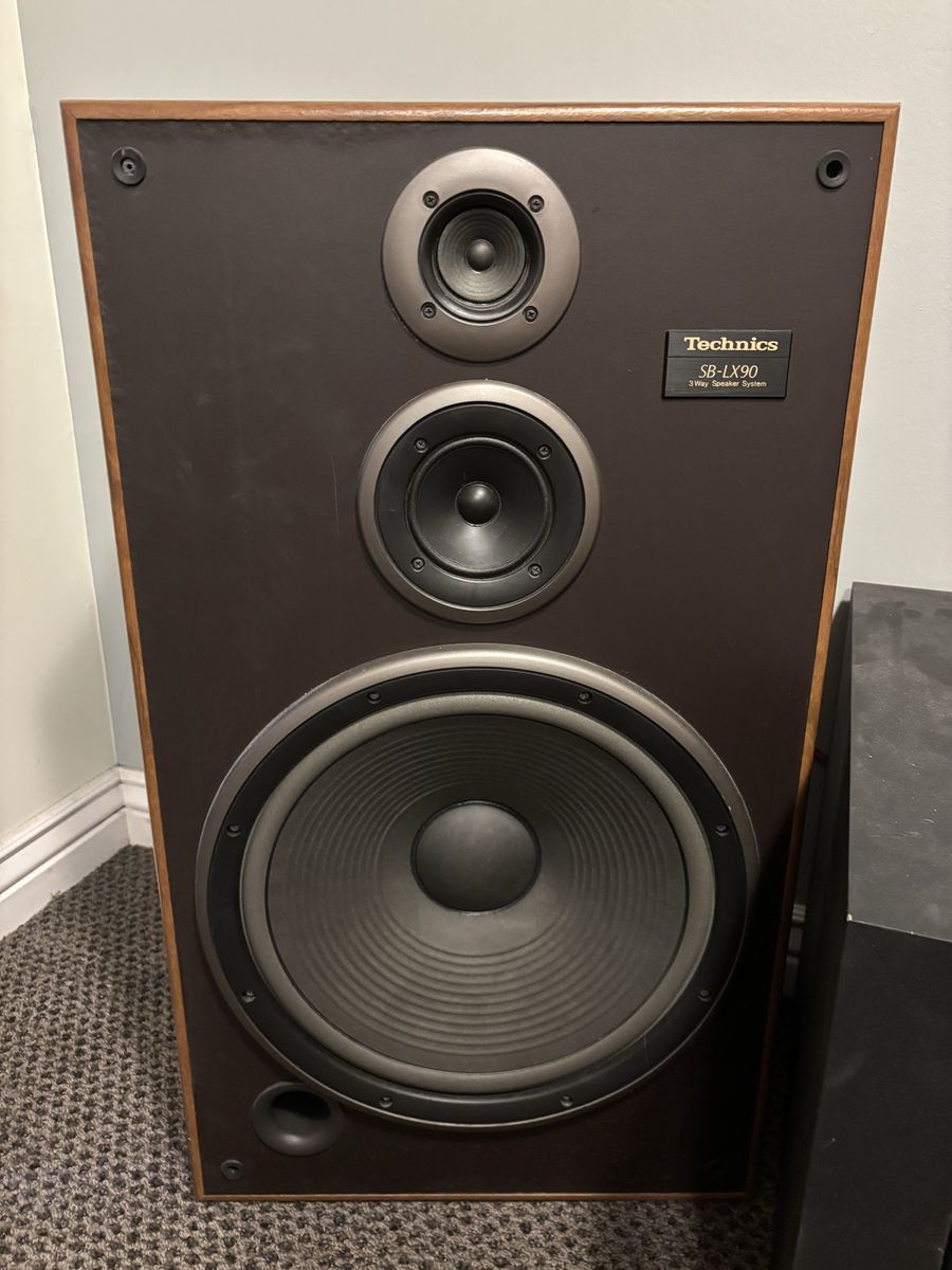 Technics SB-LX90 3-Way Speaker System - Excellent Sound Quality, Vintage Audio