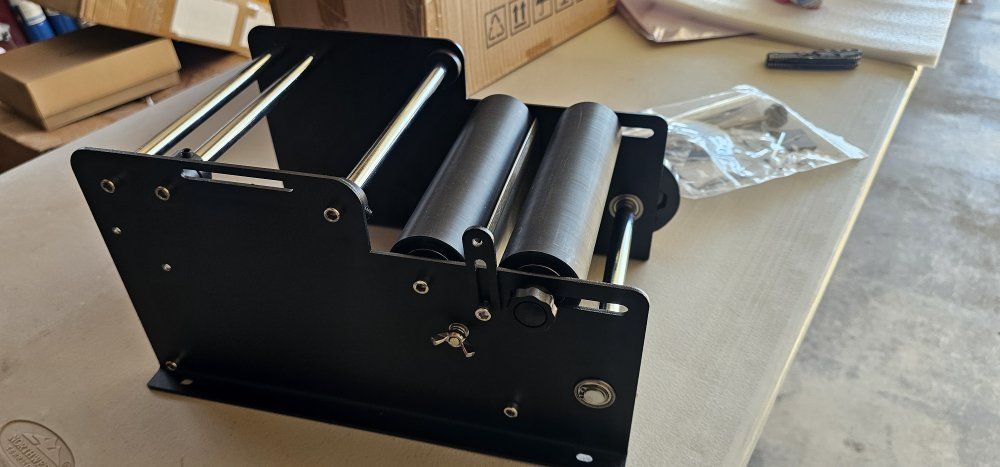 Manual semi automatic bottle label machine