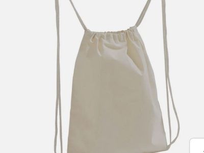 New 12 pack 100% cotton bags Drawstring (15)