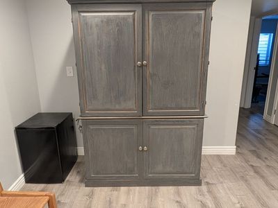 Custom Handmade Armoire / Home Office Command Center & Board Game Storage