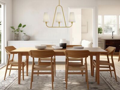 Electro 27" W 3-Light Linear Pendant Light Fixture Polished Gold - NIB (2 for $20)