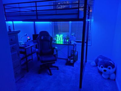 Full Size Loft Bed + L Shaped Desk