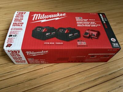Milwaukee M18 Batteries and Charger