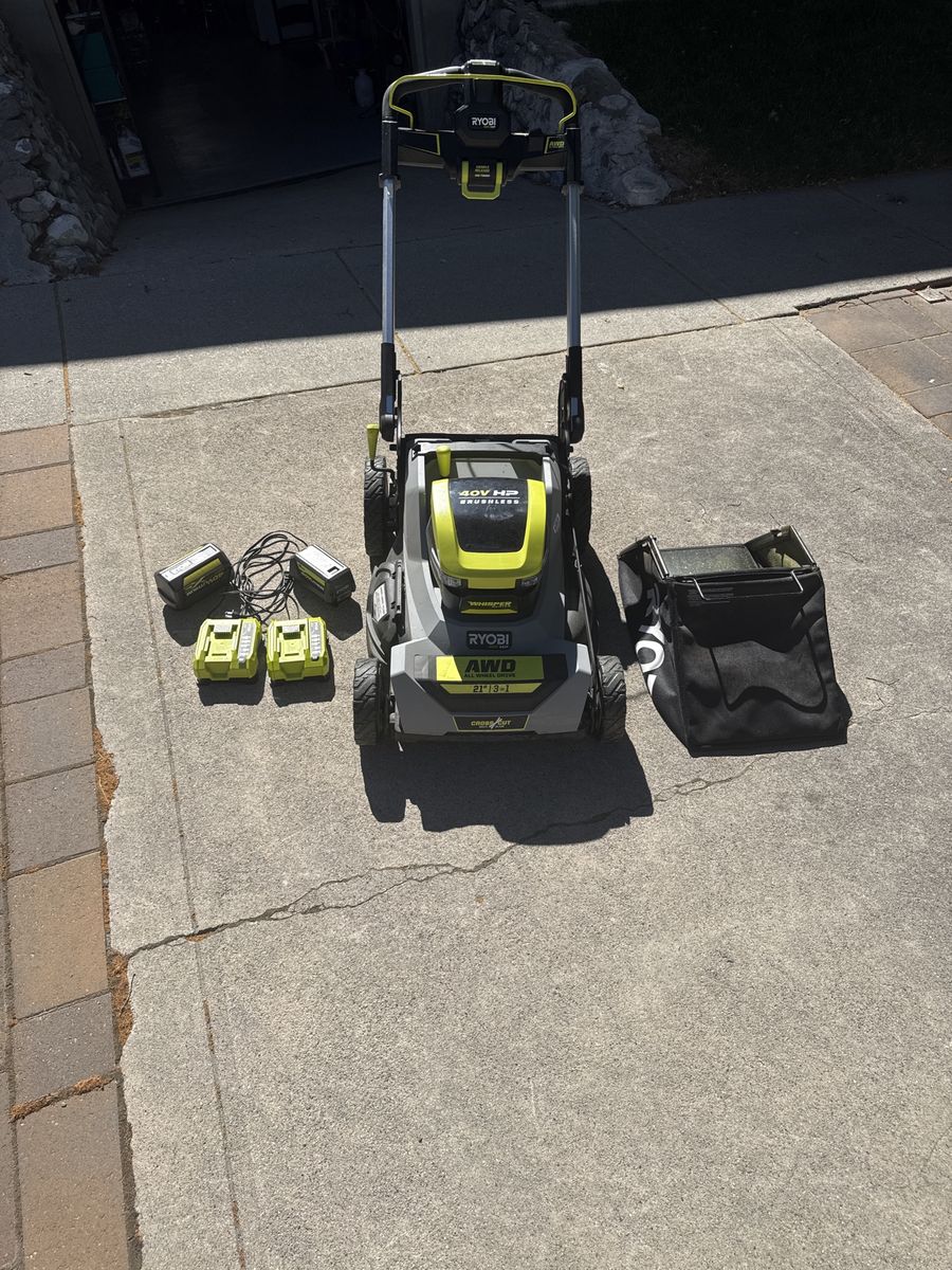 Ryobi AWD 21” 40v Lawn Mower