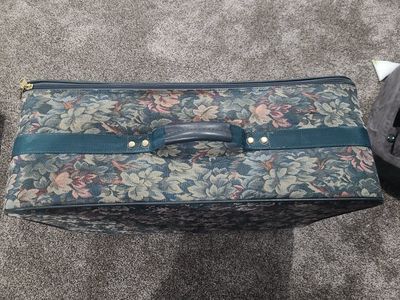 Vintage Floral American Tourister Luggage Carrier