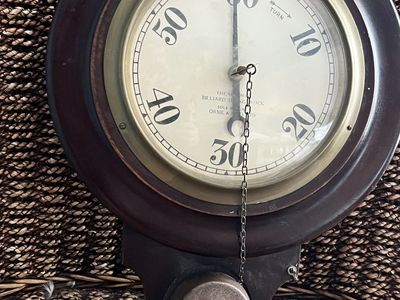 Billiard Timing Clock from England