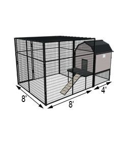K9 Kennel - 8' Castle with Barnhouse