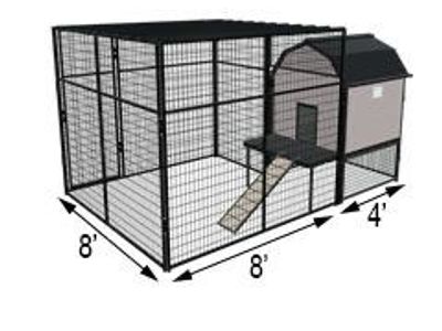 K9 Kennel - 8' Castle with Barnhouse