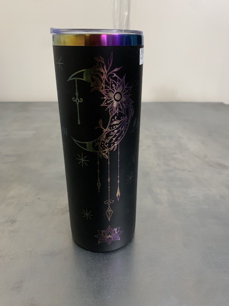Black Engraved Tumbler- Brand New
