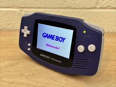 Nintendo Game Boy Advance - Indigo with IPS screen replacement, Tested & Working