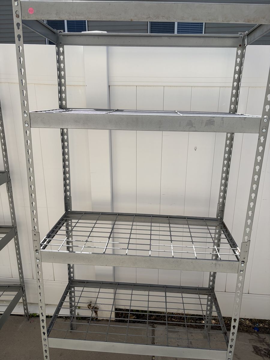 Heavy-Duty 4-Tier Metal Garage Shelving Unit - Industrial Storage Rack