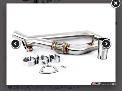 Audi high flow catted downpipe