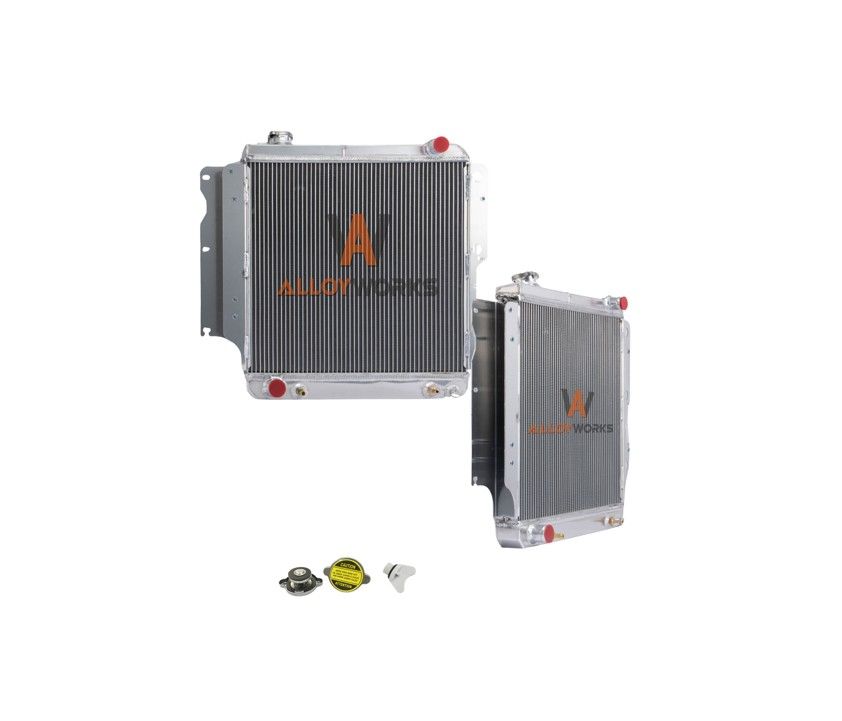 AlloyWorks 3 Row Aluminum Radiator For 1987-2006 Jeep Wrangler TJ/YJ 4.0L L4 L6