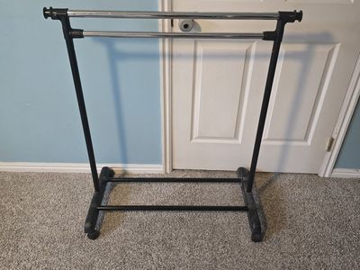 hanging clothes rack