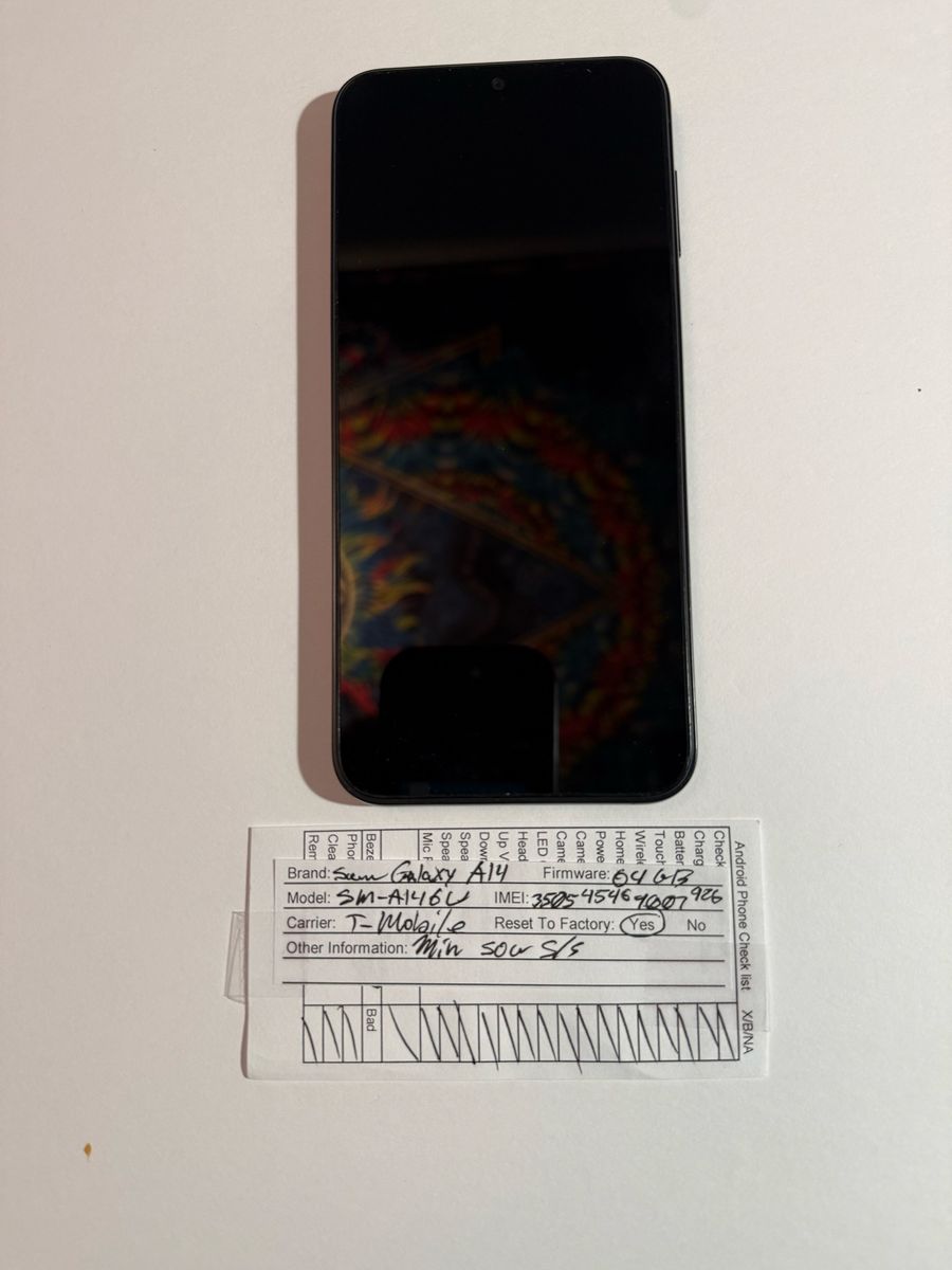 Samsung Galaxy A14 5G SM-A146U 64GB Black T-Mobile