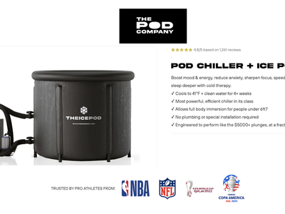 Cold Plunge / Ice Bath + Chiller (cools to 41deg w/ no ice) + Insulation Set + More! NEVER USED. ORIGINAL PACKAGING (save $570)