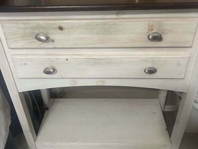 Vintage Distressed Wooden Nightstand