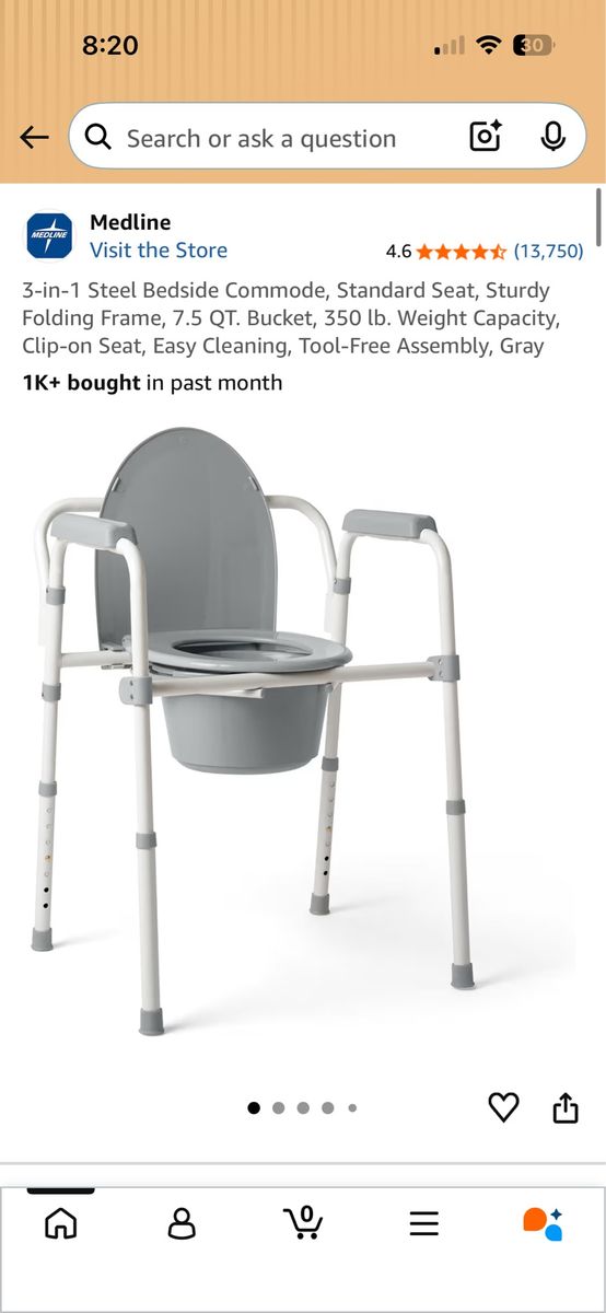 Folding Commode