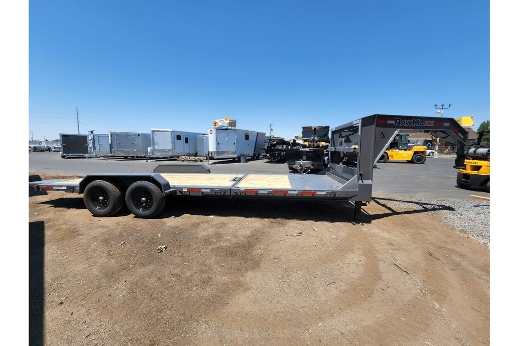 2026 RawMaxx Shadow Grey Gooseneck Gravity Tilt Tr