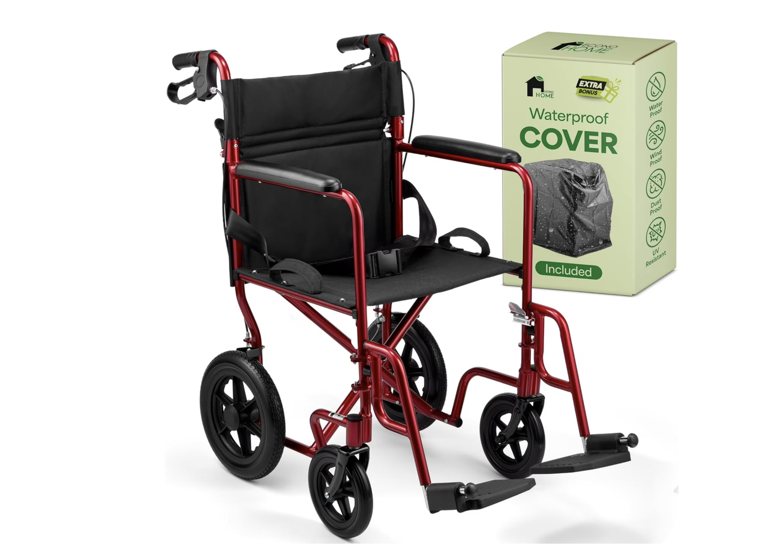 New in Box Light Weight Wheelchair - Expedition Folding Transport Wheelchairs