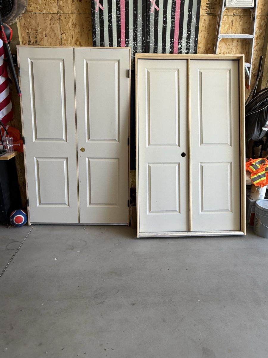 Sealed double doors