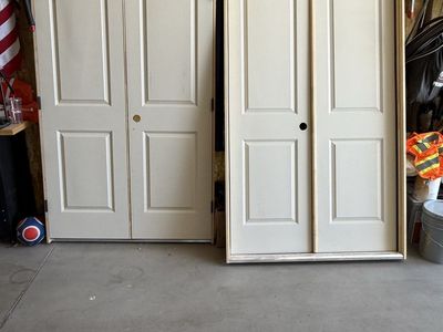Sealed double doors