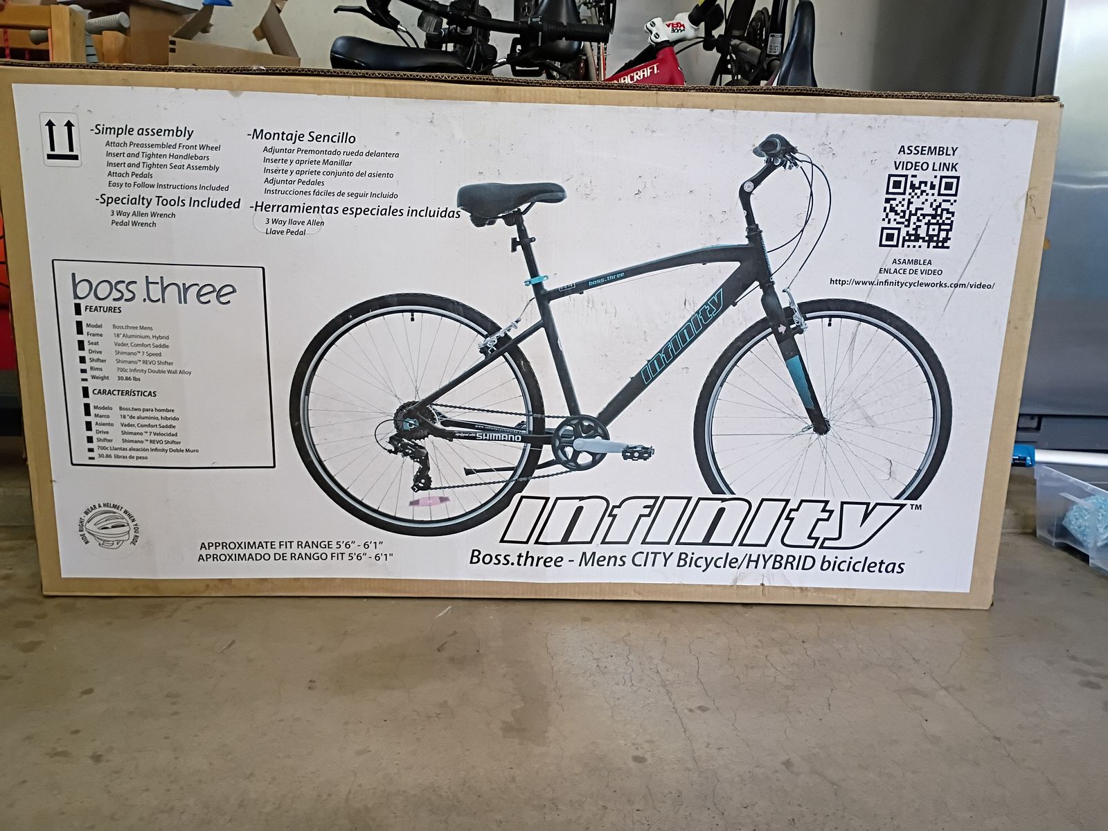 New in Box Costco Men’s Bike - Shimano 7 Speed