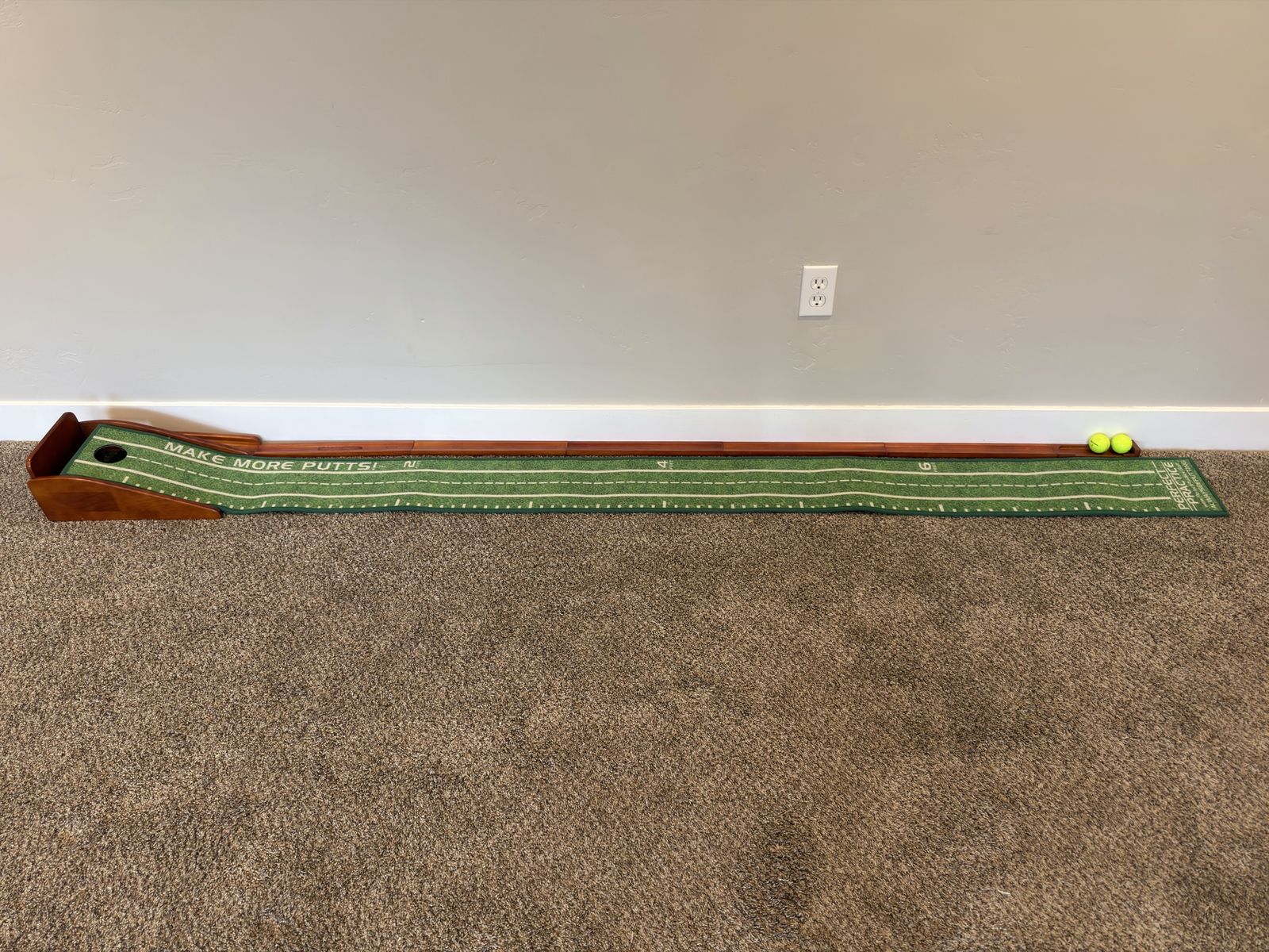 Perfect Practice Golf Putting Mat - Indoor Training Aid with Alignment Lines