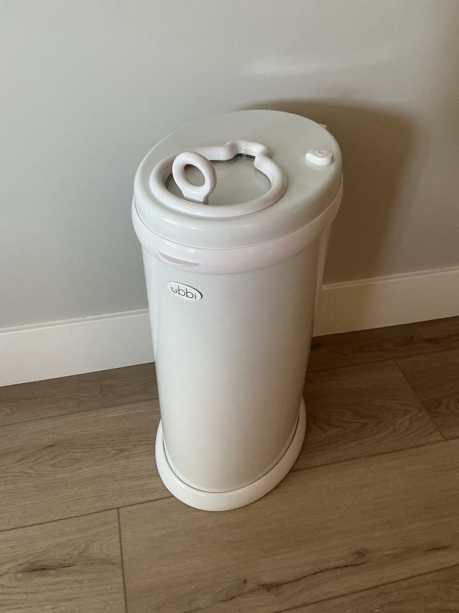 Ubbi White Diaper Pail