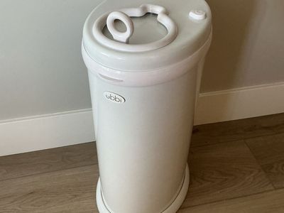 Ubbi White Diaper Pail