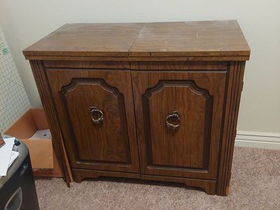 Sewing Machine Cabinet with Extra Storage