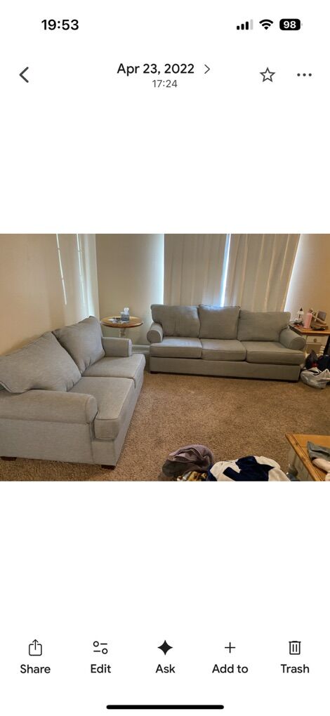 Couch And Loveseat Combo