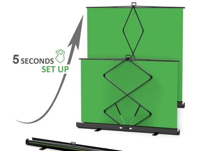Raubay Collapsible Green Screen 6.6’ x 6.9’