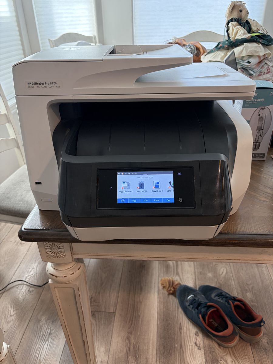 HP OfficeJet Pro 8720 All-in-One Wireless Color Inkjet Printer