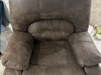 Brown Rocking Recliner Chair - Good Condition, Minor Back Frame Wiggle