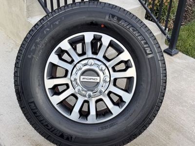 Ford F350 Rims and Tires 275/70R18 Michelin LTX AT2 Load E