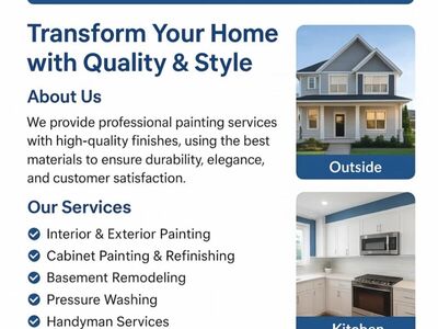 Professional House Painter: High-Quality Interior & Exterior