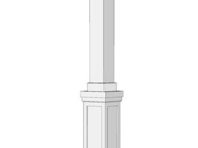 Pedestal Column Wrap | Shaker Panel