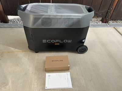 EcoFlow Delta Pro Portable Power Station 3600Whr Capacity Solar Generator w/ Wheels