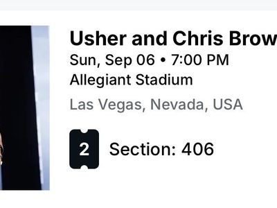 Usher & Chris Brown Concert Tickets 9/6/26 7pm