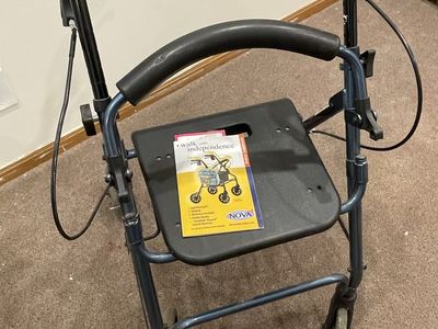 NOVA Rolling Walker with Seat and Hand Brakes