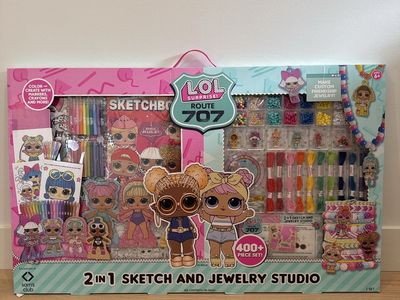 L.O.L. Surprise! Route 707 2-in-1 Sketch and Jewelry Studio Set (400+ Pieces)